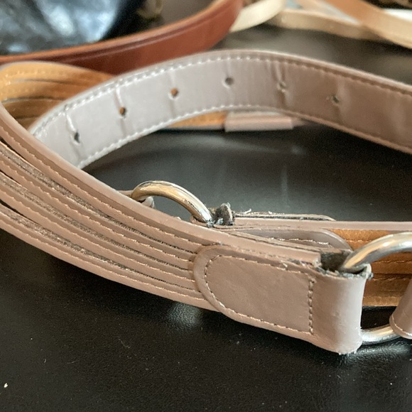 2 for $20 - Grey Faux Leather Belt - Picture 2 of 3